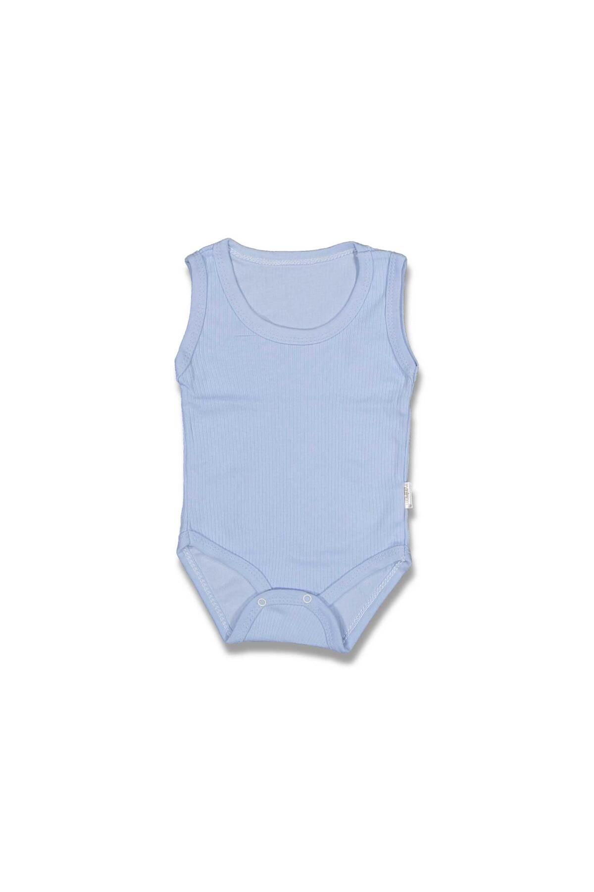 almira anne bebek Unisex Fitilli Sıfır Kol Çıtçıtlı Bady
