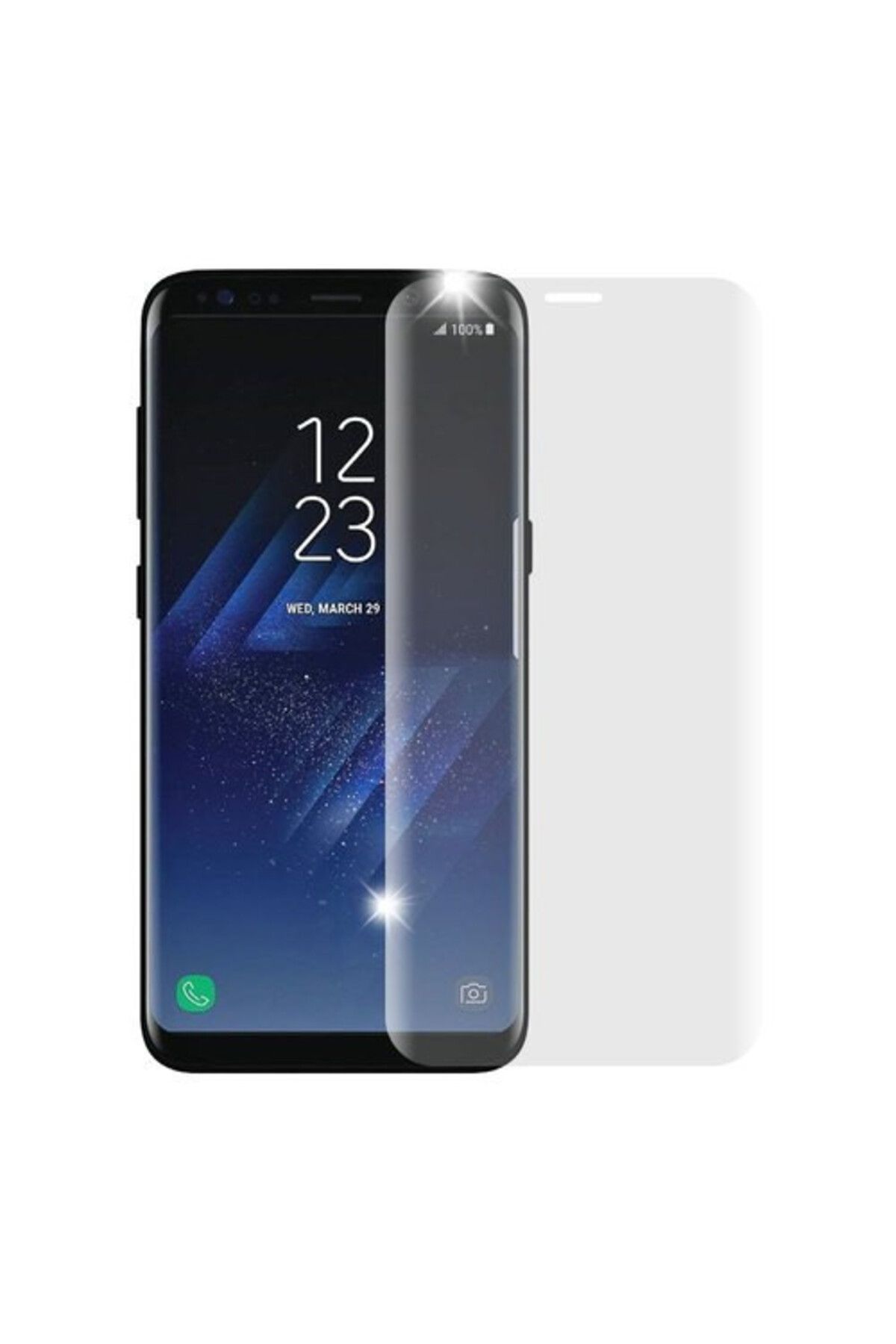 OEM Folie De Sticlă Transparentă Pentru Samsung Galaxy S8, Margini Curbate - One Size