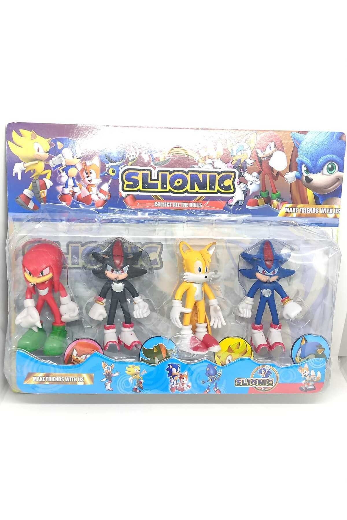 admay 4'lü Sonic The Hedgehod Sonic Figür Karekter