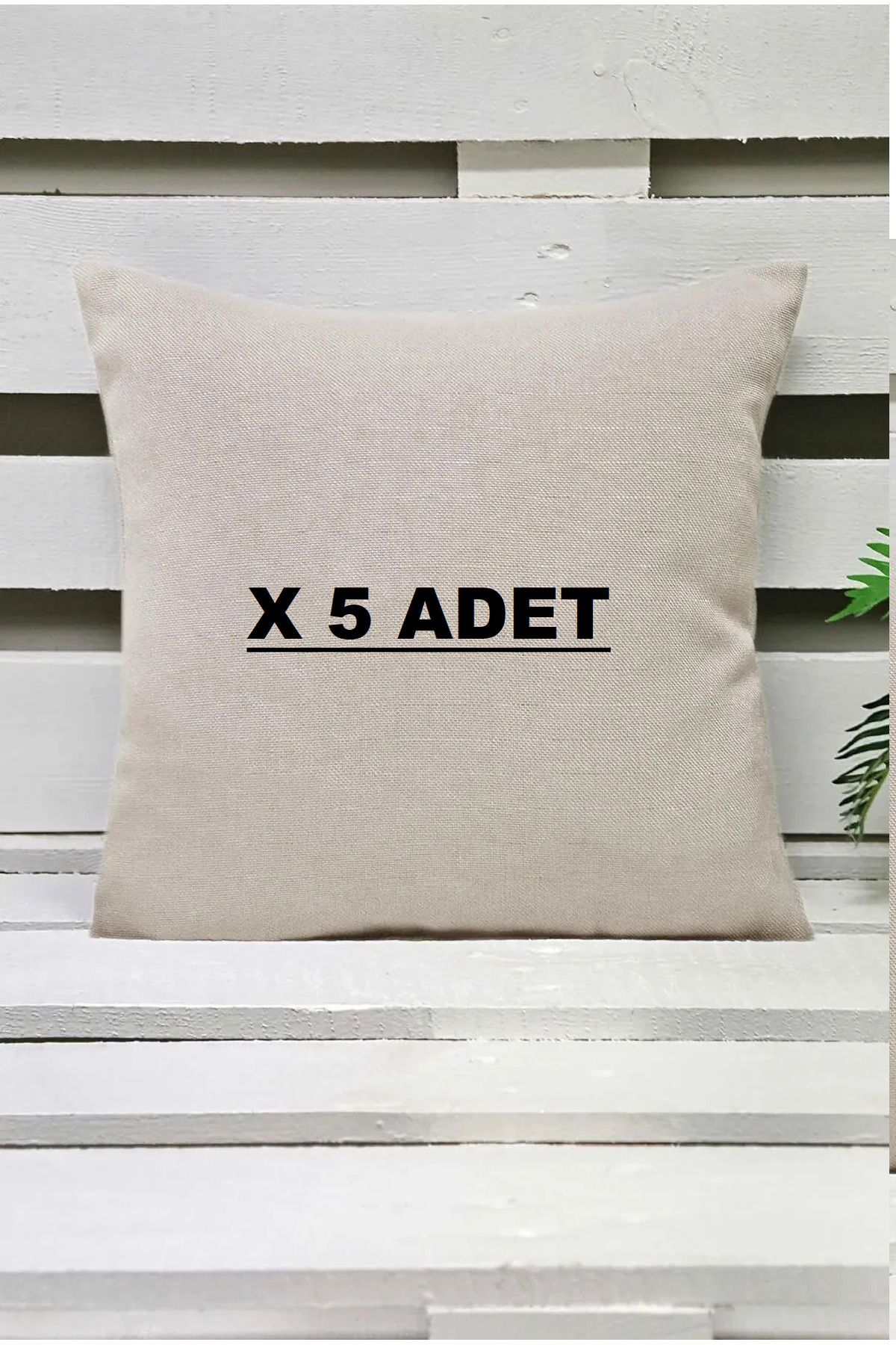 Belomia Home Collection Kırlent Kılıfı Krem 40x40 Cm 5 Adet