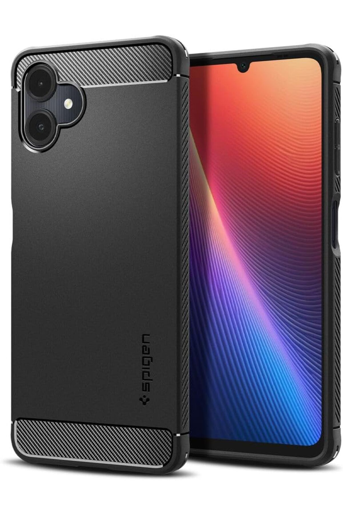 yenibagshop Galaxy A06 Kılıf Rugged Armor Matte Black - ACS08516