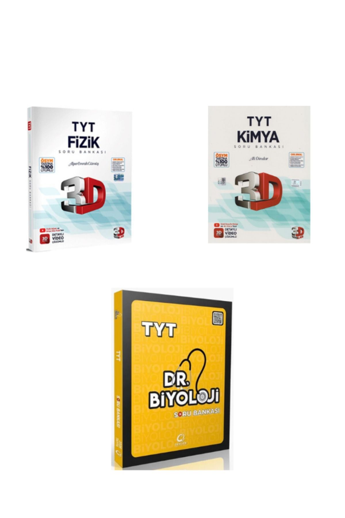 Benim Hocam Yayınları 2025 3d tyt fizik 3d tyt kimya ve dr biyoloji tyt biyoloji soru bankası