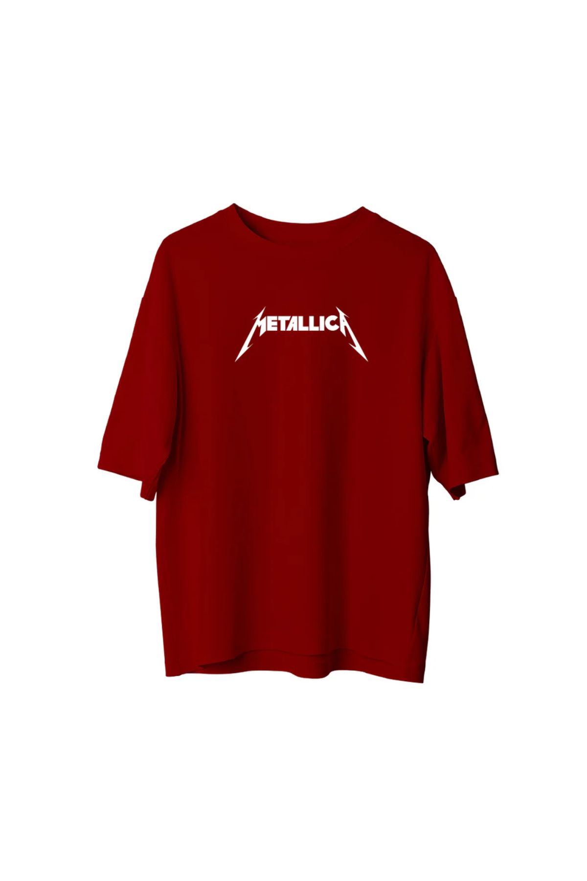 Koklonmoda Unisex Metalica Baskılı Oversize T-Shirt