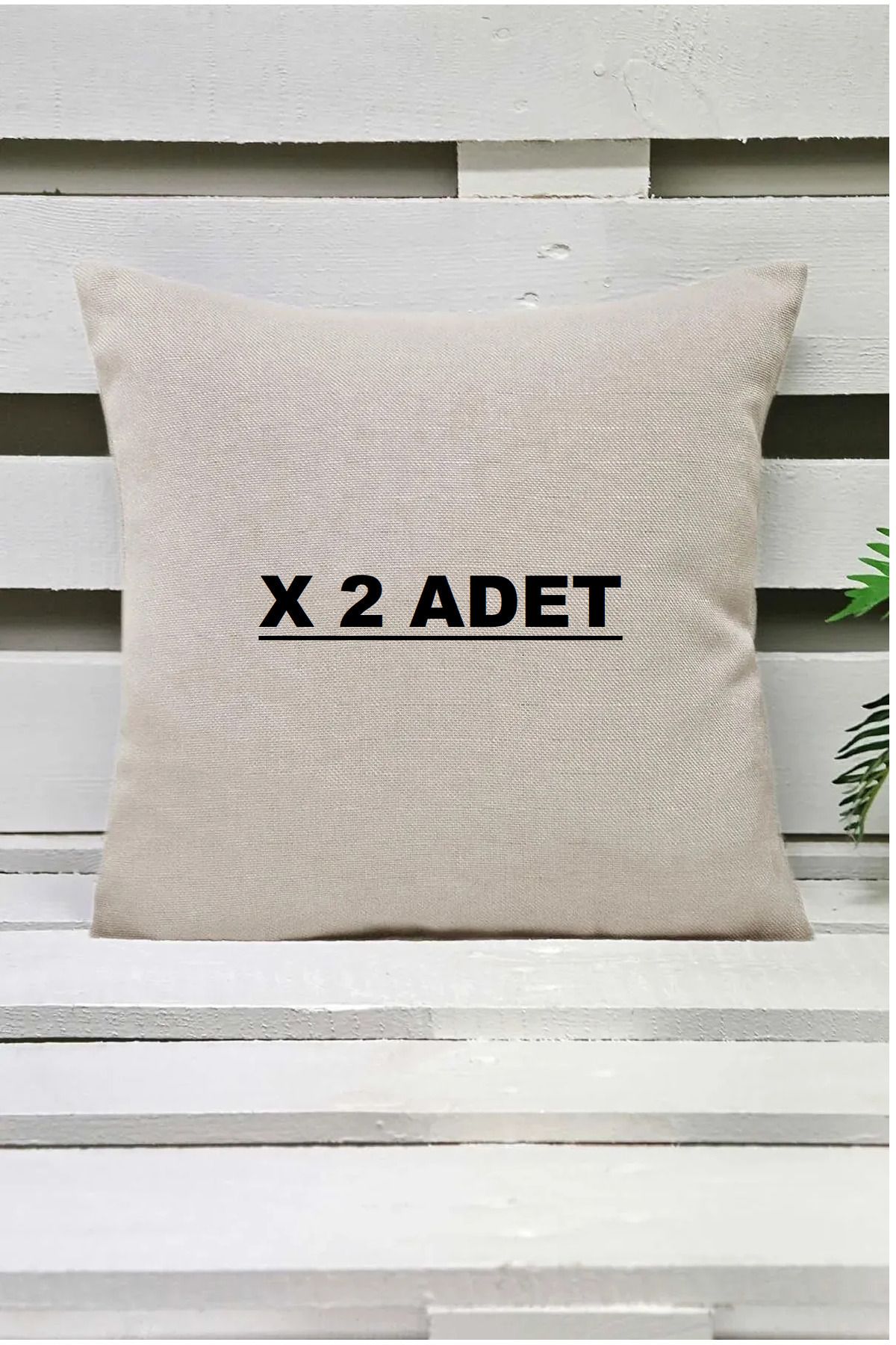 Belomia Home Collection Kırlent Kılıfı Krem 40x40 Cm 2 Adet