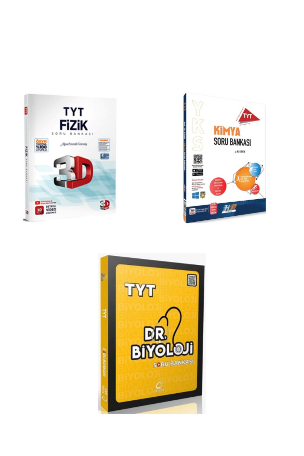 Benim Hocam Yayınları 2025 3d tyt fizik hız ve renk tyt kimya ve dr biyoloji tyt biyoloji soru bankası