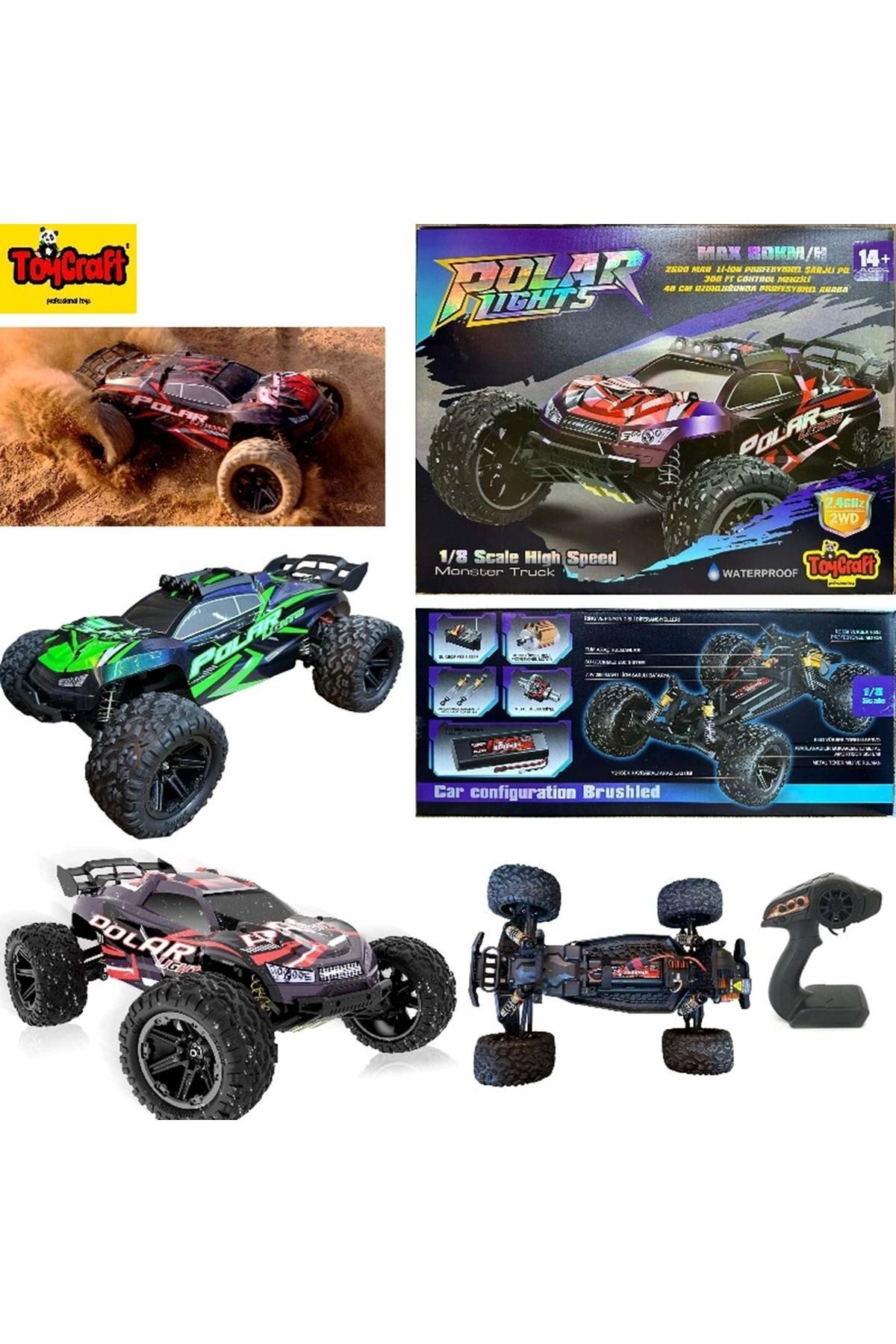 SCOWETTO 45KM/H HIZ YAPAN 1:8 ELEKTRİKLİ YÜKSEK HIZ RC CAR HS10421/HS10422 *6 OFF ROAD