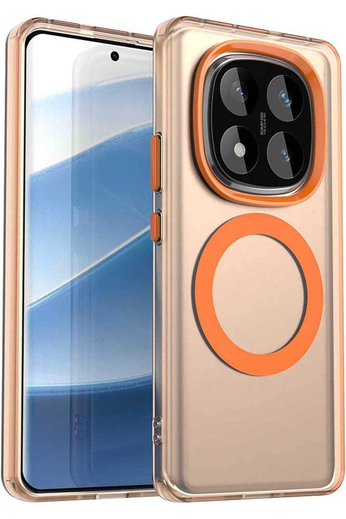 Rivor Xiaomi Redmi Note 14 Pro Plus+ Kılıf Kamera Çıkıntılı Magsafe Ve Kenarları Renkli Premium Sert Kapak