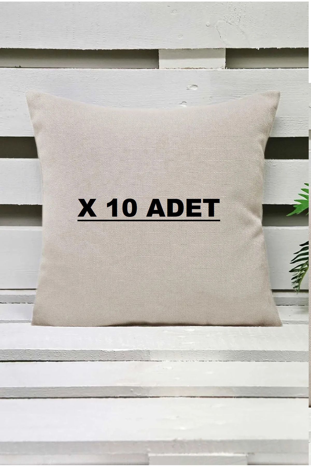 Belomia Home Collection Kırlent Kılıfı Krem 40x40 Cm 10 Adet