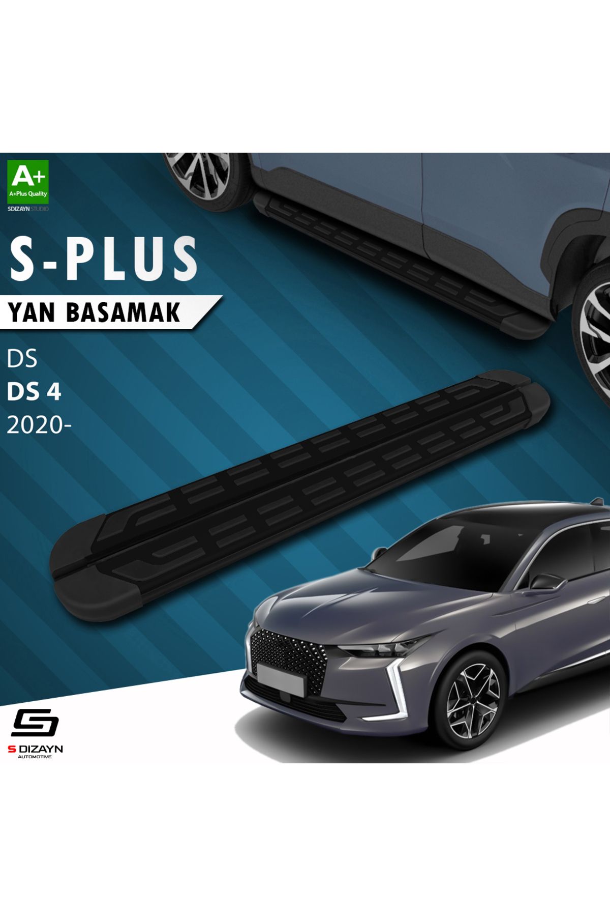 Life Tuning S-Dizayn DS DS 4 S-Plus Siyah Yan Basamak 183 Cm 2020 Üzeri A+ Kalite