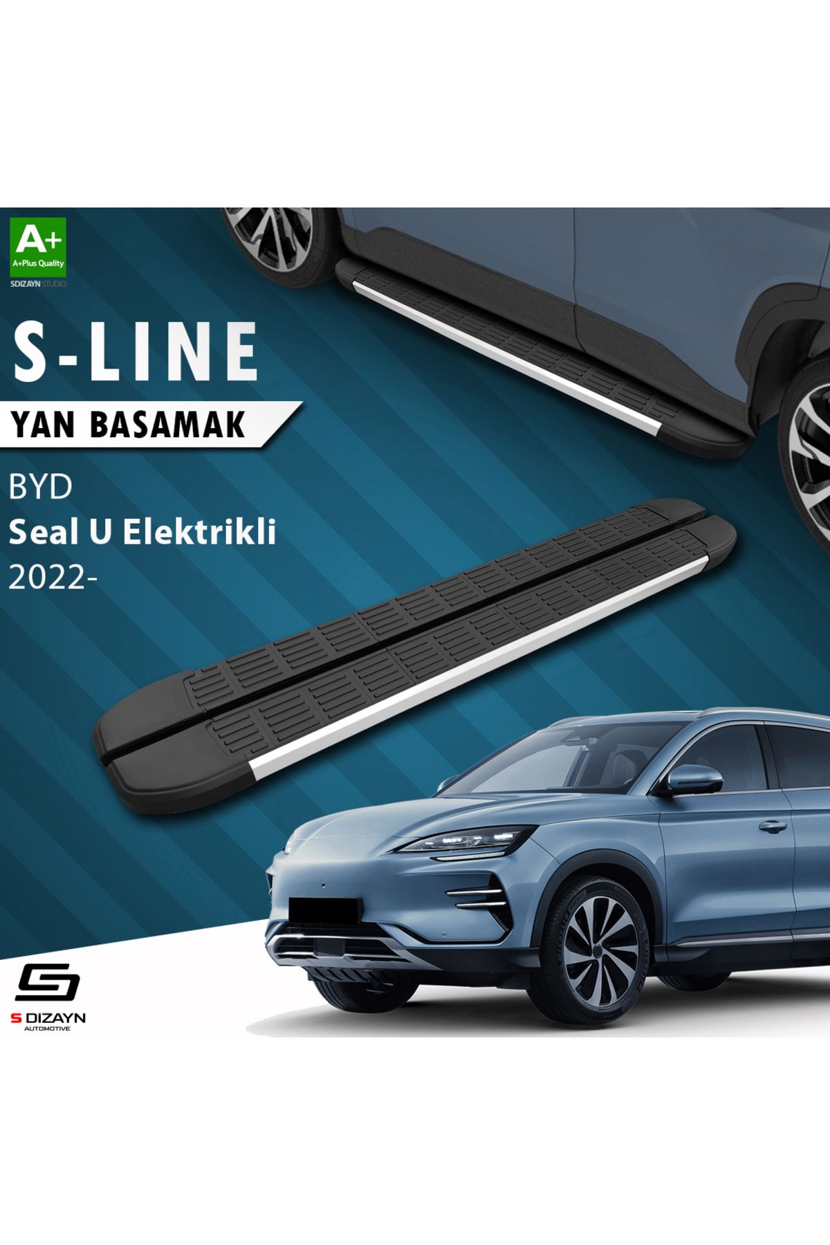 Life Tuning S-Dizayn BYD Seal U Elektrikli S-Line Aluminyum Yan Basamak 193 Cm 2022 Üzeri A+ Kalite