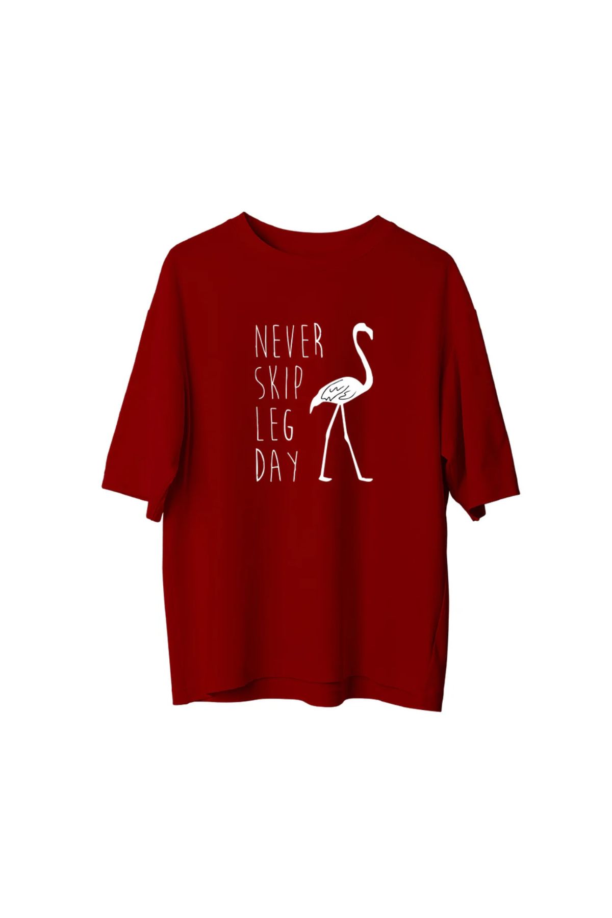 Koklonmoda Unisex Leg Day Baskılı Oversize T-Shirt