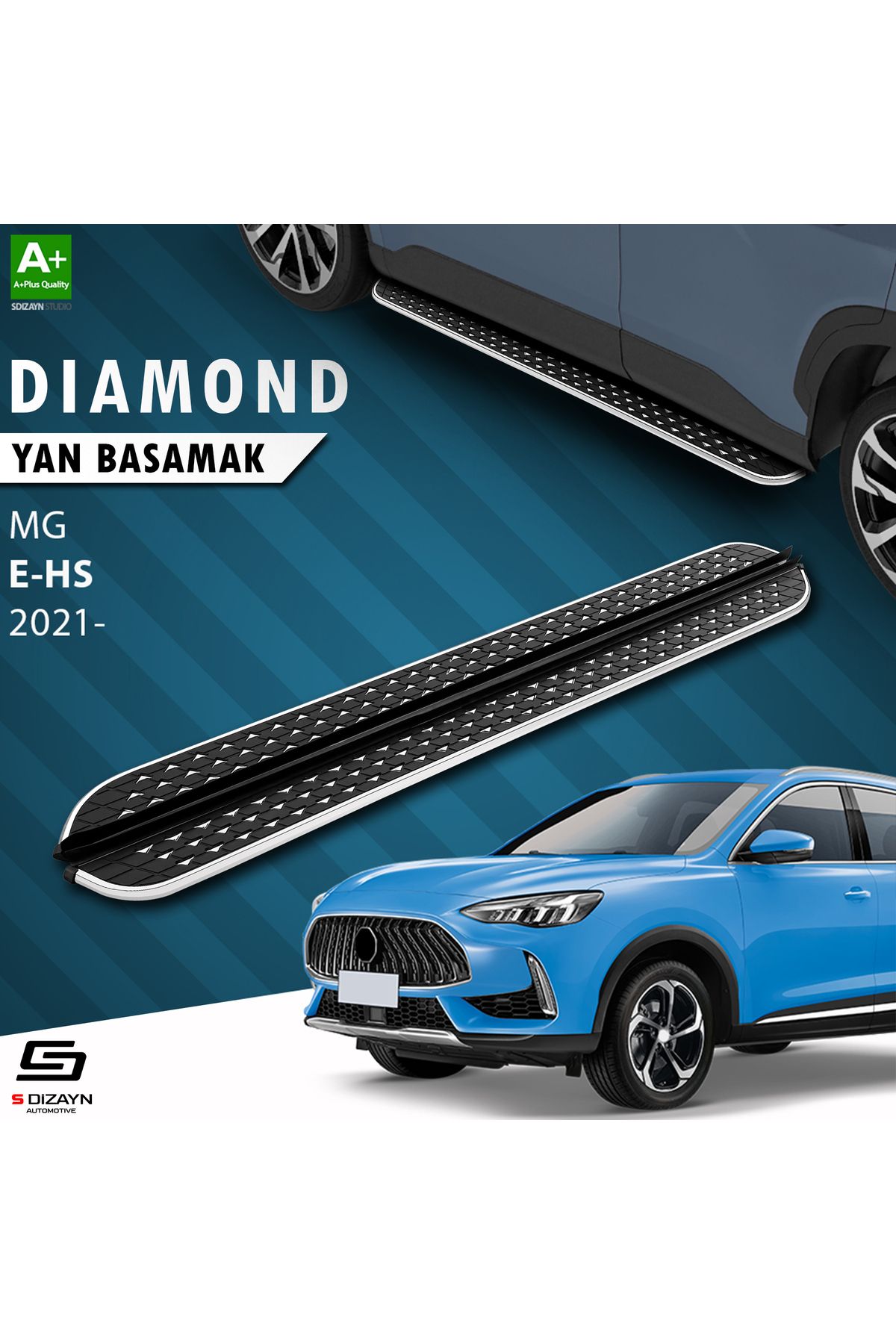 Life Tuning S-Dizayn MG E-HS Diamond Krom Yan Basamak 183 Cm 2021-2024 A+ Kalite