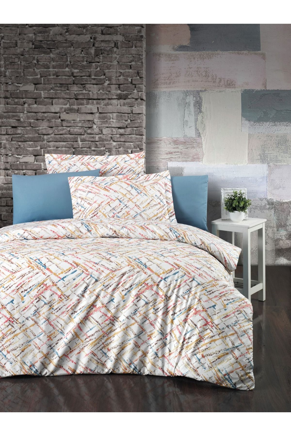SELONYA nevresim takımı çift kişilik %100 cotton