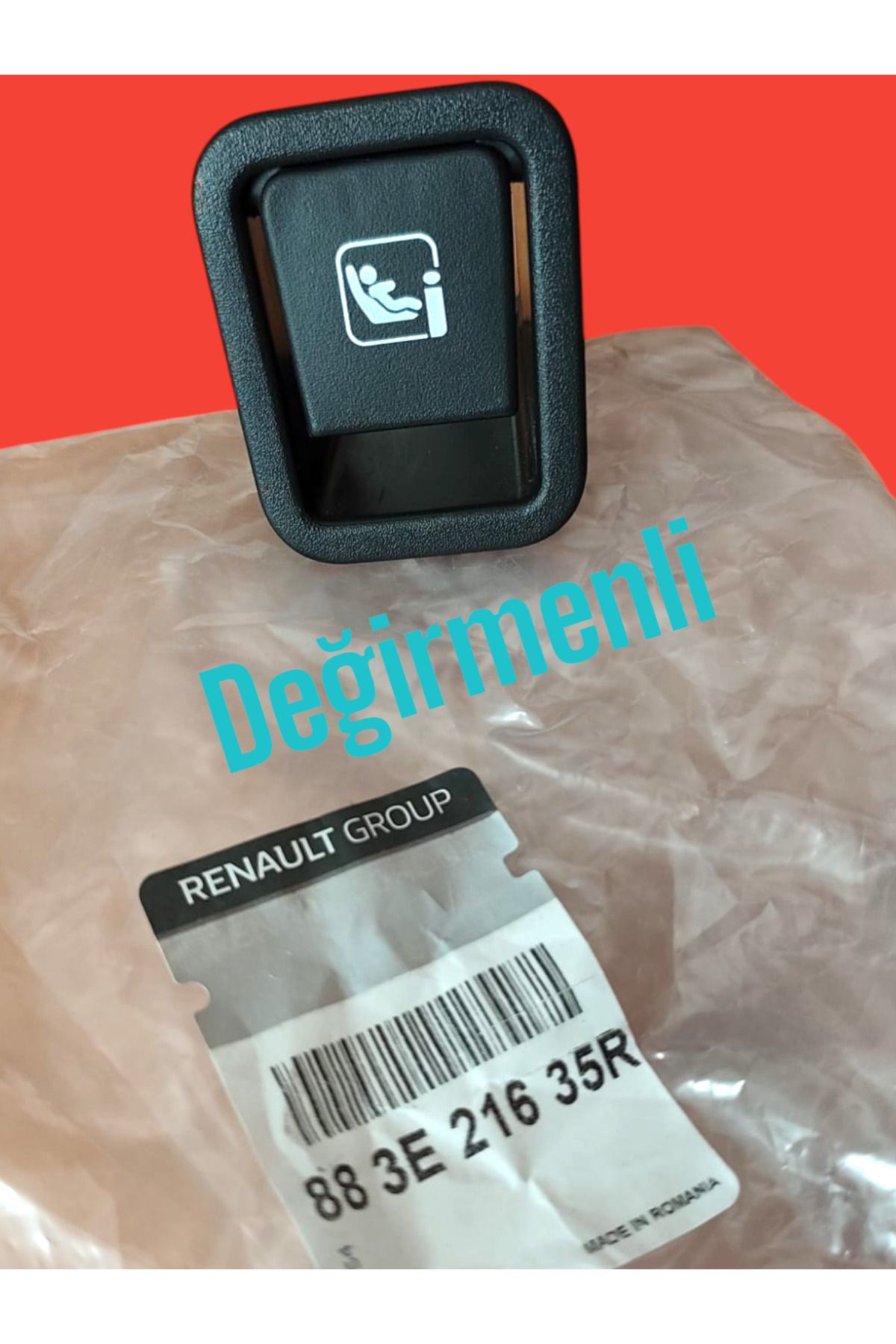 MAİS RENAULT TALISMAN ARKA KOLTUK ISOFIX KAPAGI 883E21635R-M236PL419 Cocuk Koltuk Kapagı