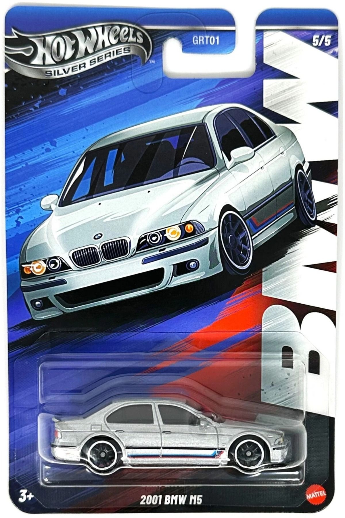 HOT WHEELS 2001 BMW M5 Silver Series Uzun Kart Model Araba