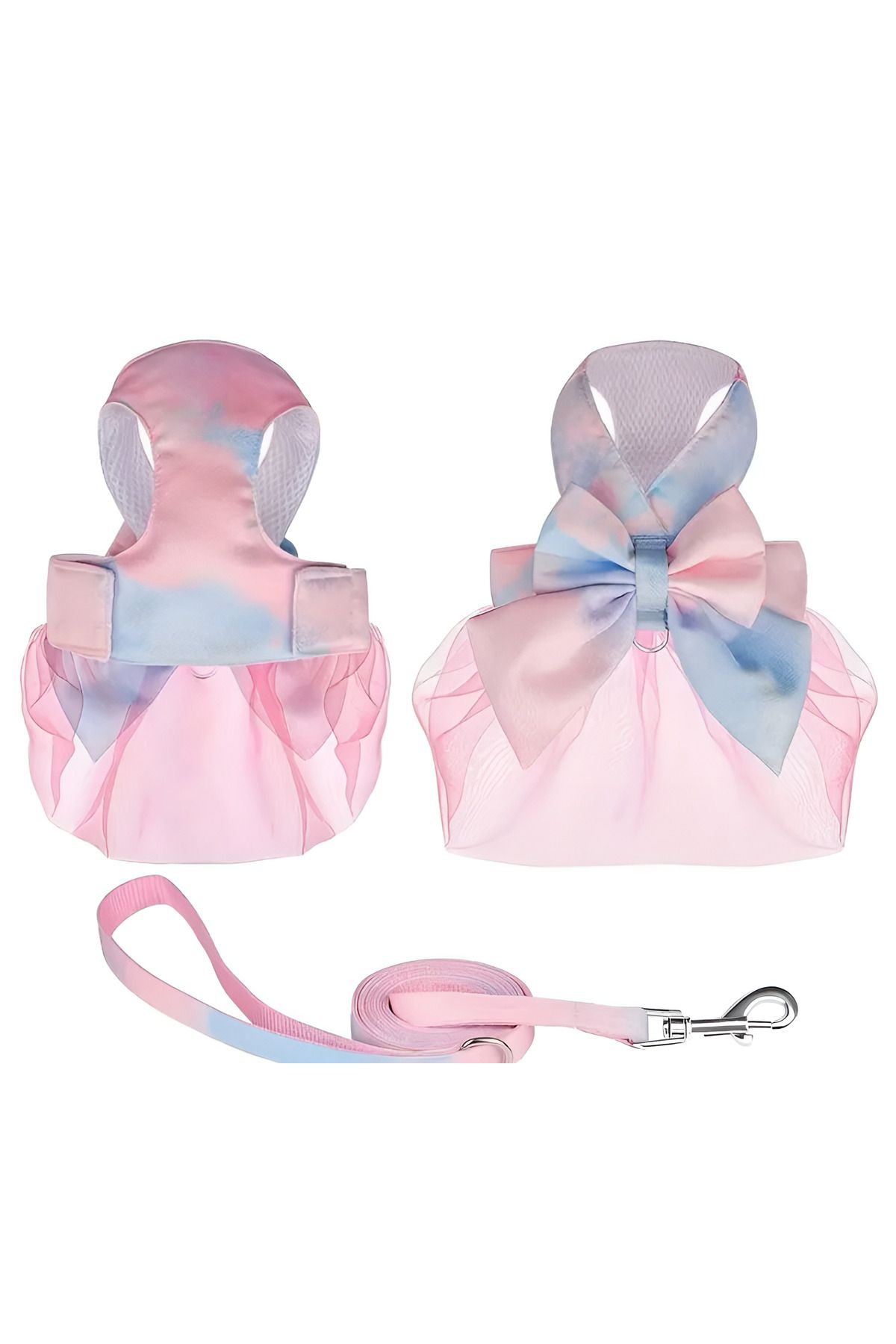 shop KÜÇÜK VE ORTA BOY KÖPEK İÇİN AYARLANABİLİR ELBİSE ŞEKLİNDE GÖĞÜS TASMASI