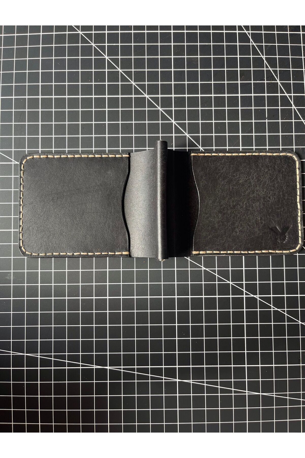 HAT Leather Gerçek İtalyan Derisinden Money Clips'' Polner'' Cüzdan- Siyah