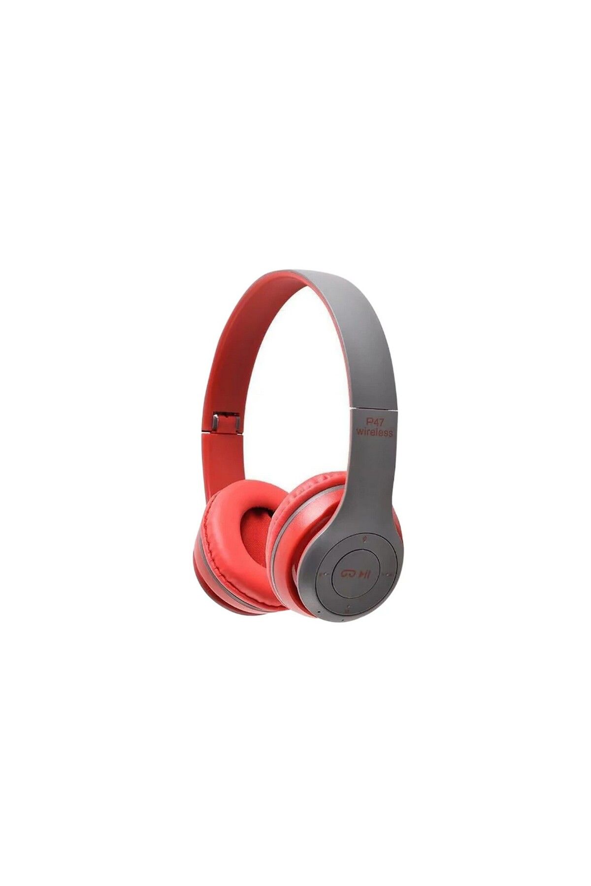 Monte Lua P47 Kulak Üstü 5.0 Radyolu Bluetooth Kulaklık Kırmızı