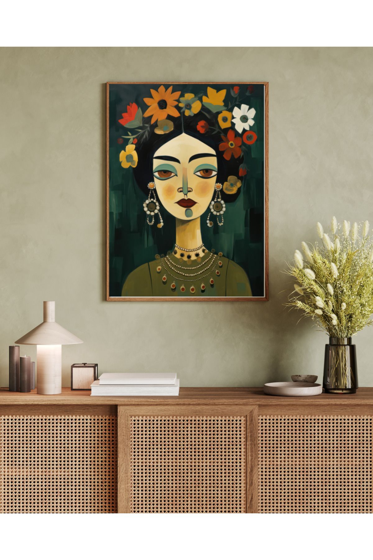 woodhomeworks tek parça salon ofis dekor tablo