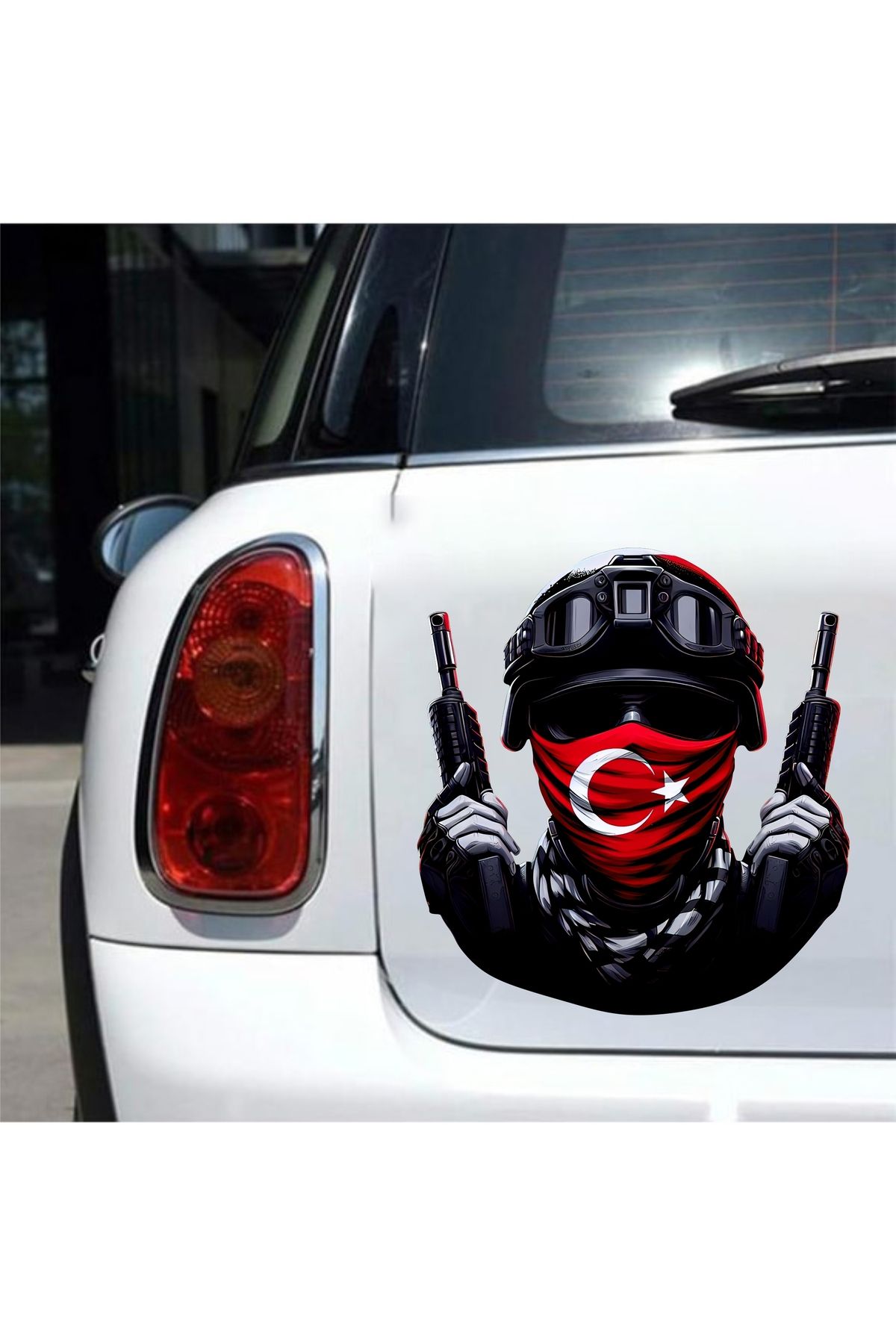 zafrakreklam TÜRK ASKERİ Sticker Araba, Motorsiklet, Kask, Laptop, Cam Sticker 13X12CM mODEL 1