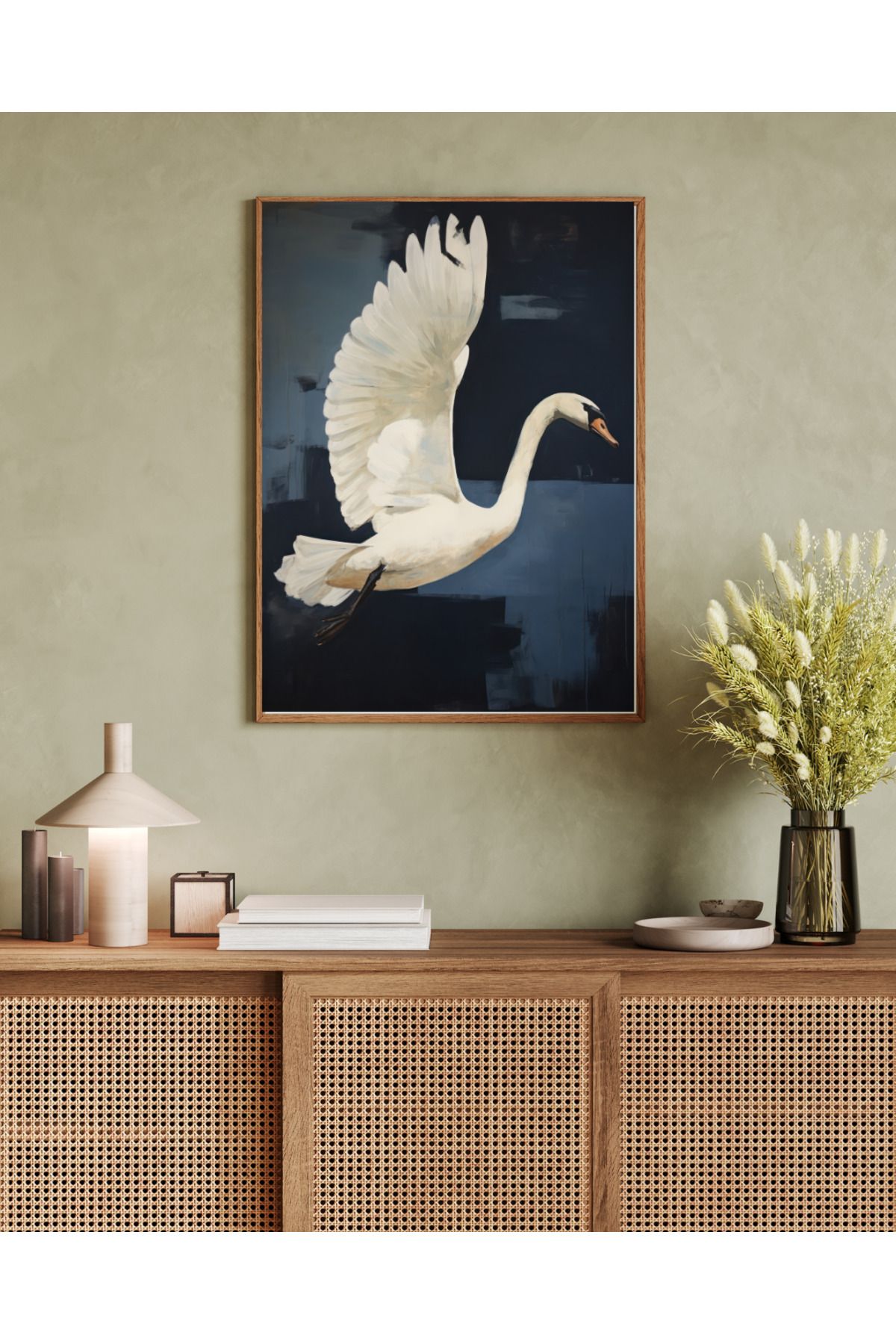 woodhomeworks tek parça salon ofis dekor tablo