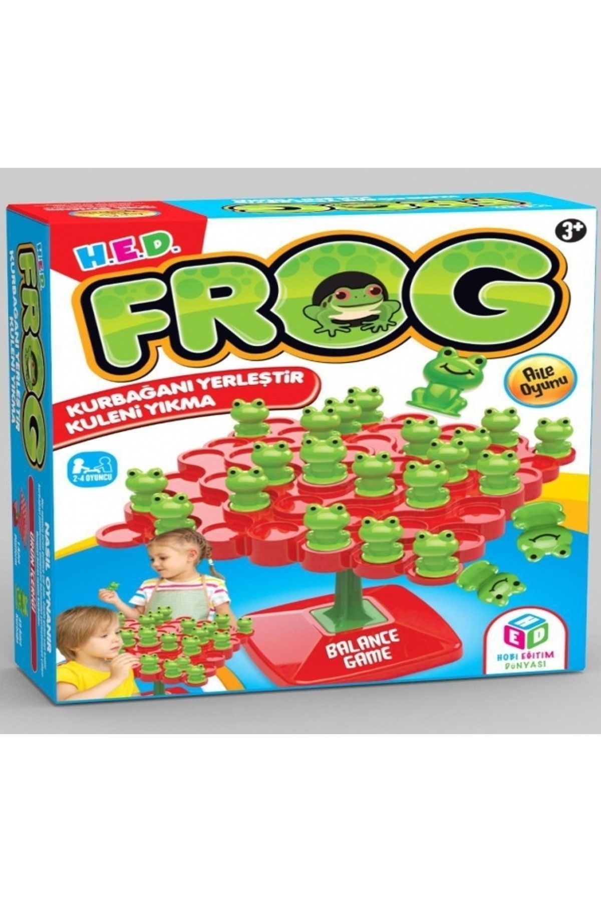 Mahi Max Frog Denge Aile Oyunu Kurbağanı Yerleştir Kuleni Yıkma
