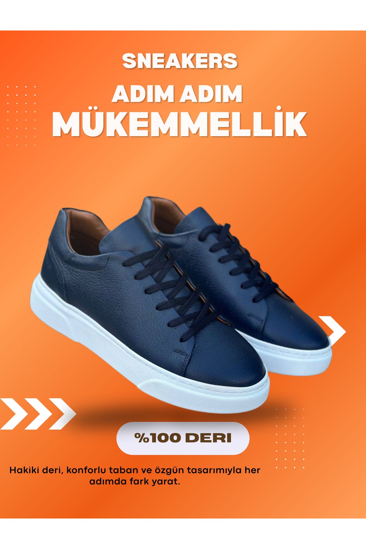 shcenco Hakiki Deri Erkek Sneaker Ayakkabı – El İşçiliği ve Konforlu Taban