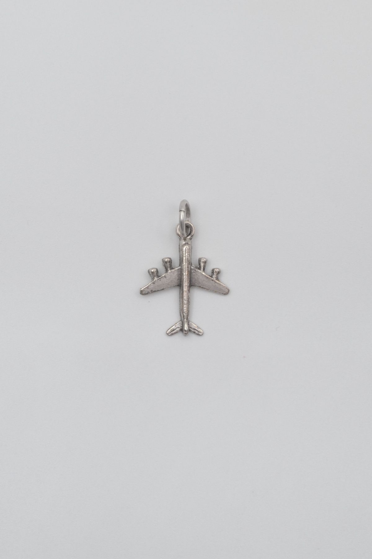 Bu Farklı-Breloc Avion Mic - Placat cu Argint Antic - Femei Bărbați 3