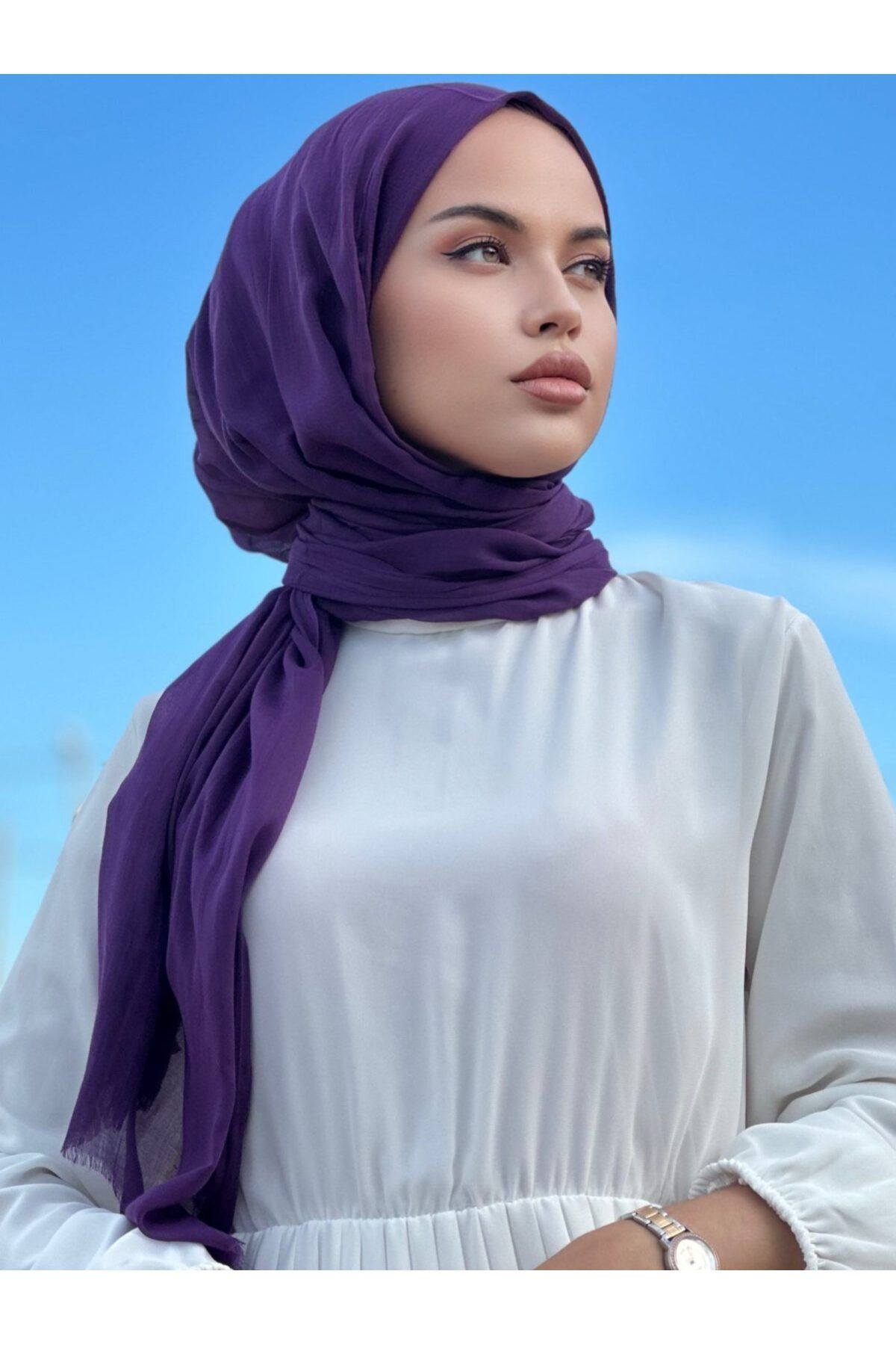 Arwella Dünya'nın En Rahat Dubai Şalı - Mor