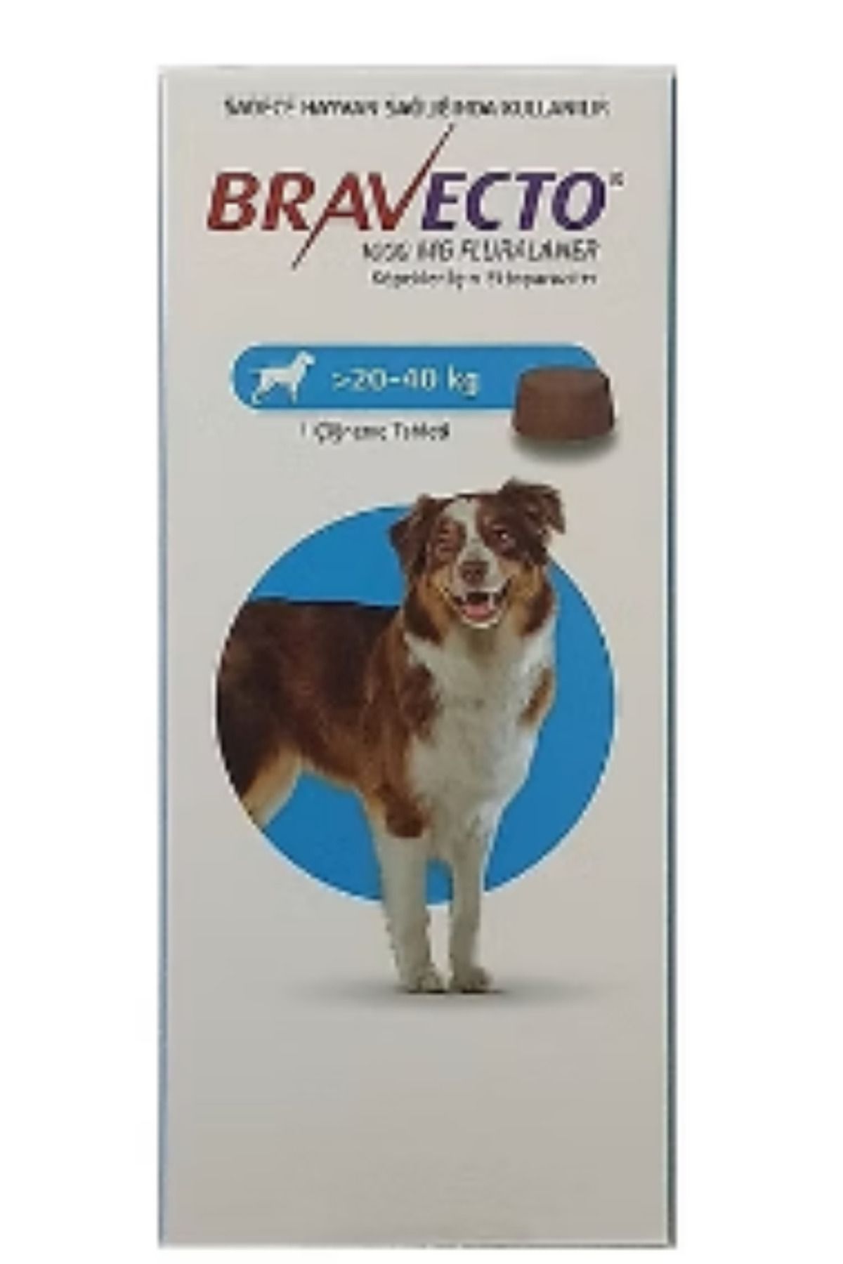 Orqinel Bravect-o Köpek İç Dış Anti Parazit Uzaklaştırıcı 20-40 kg arası