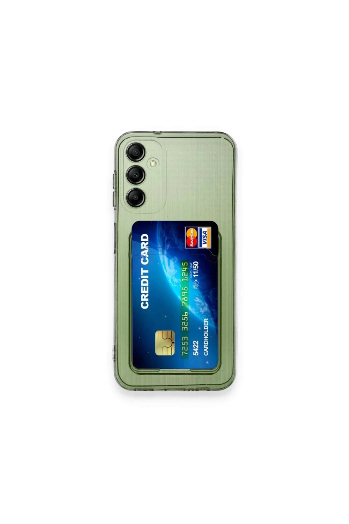 Toptan Bulurum Samsung Galaxy M15 Kılıf Kart Şeffaf Silikon - Şeffaf