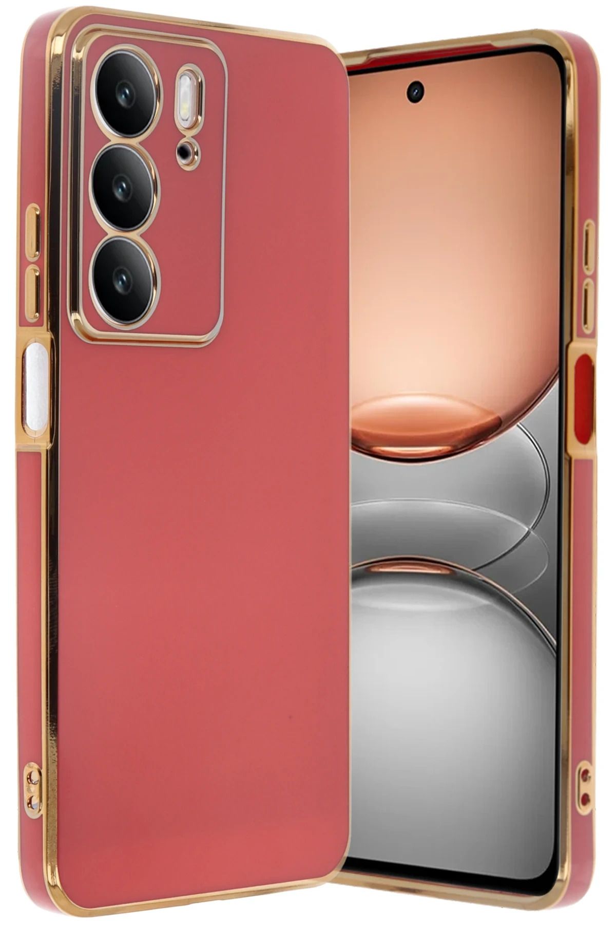 CepteToptan Realme C75 4G Kılıf Volet Silikon - Kırmızı