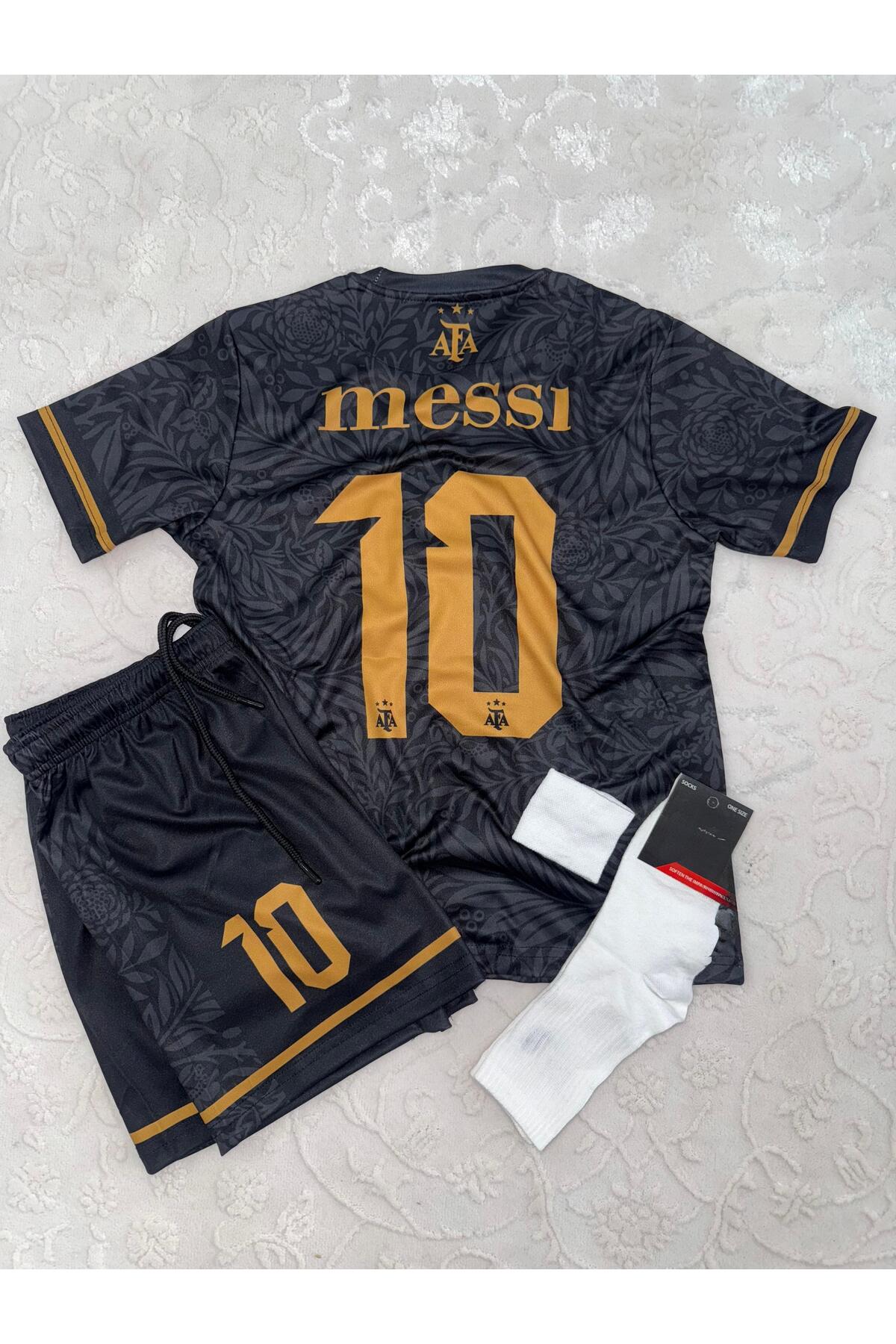 BARBITOS messi Arjantin 10 numara özel tasarım ic saha cocuk forması 4 ...