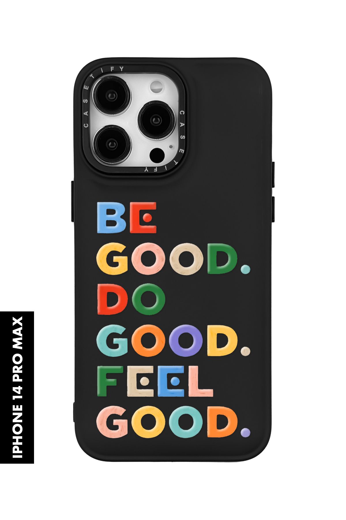 mooodcase iPhone 14 Pro Max Uyumlu Feel Good Desenli Silikonlu Pillow Kılıf