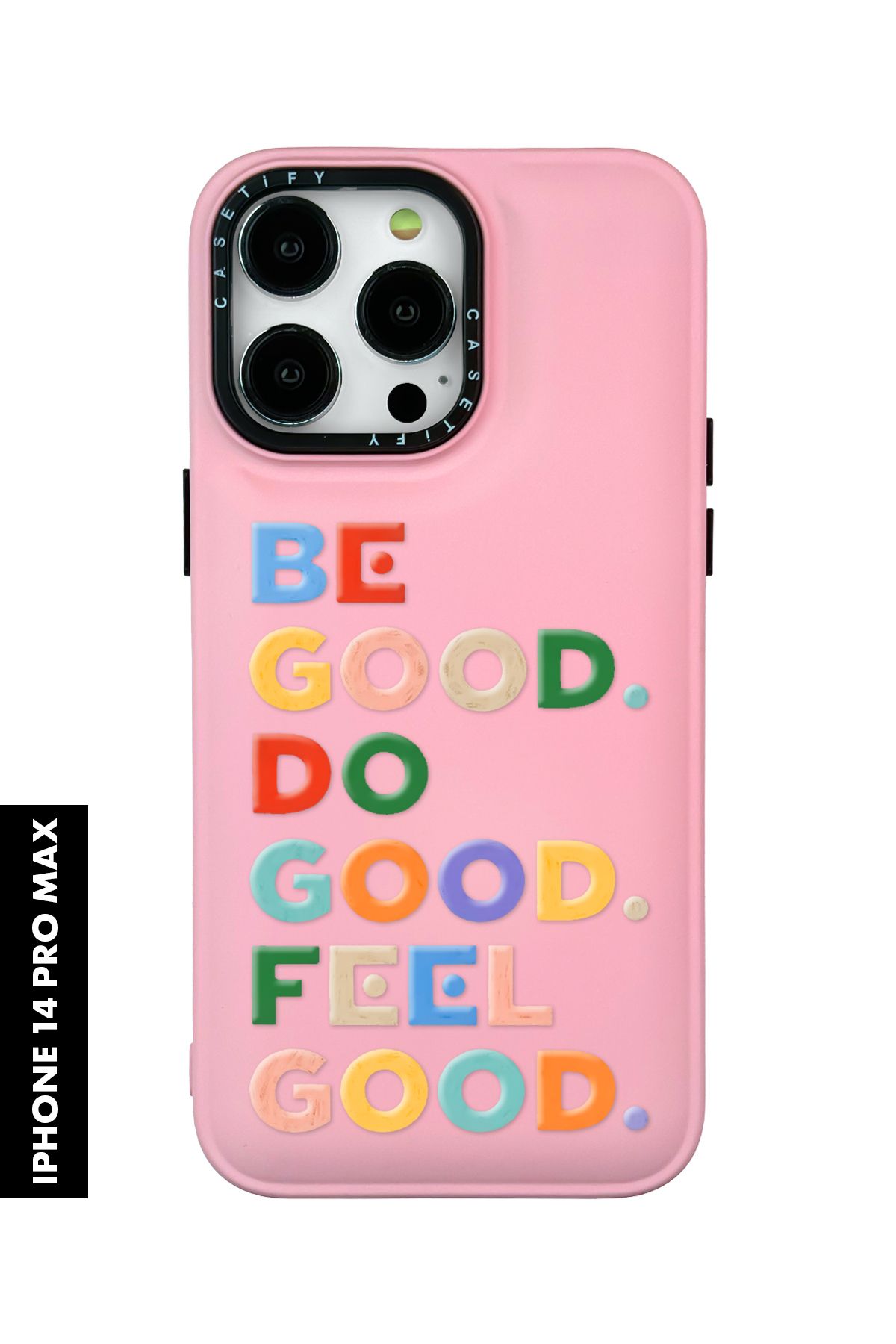 mooodcase iPhone 14 Pro Max Uyumlu Feel Good Desenli Silikonlu Pillow Kılıf