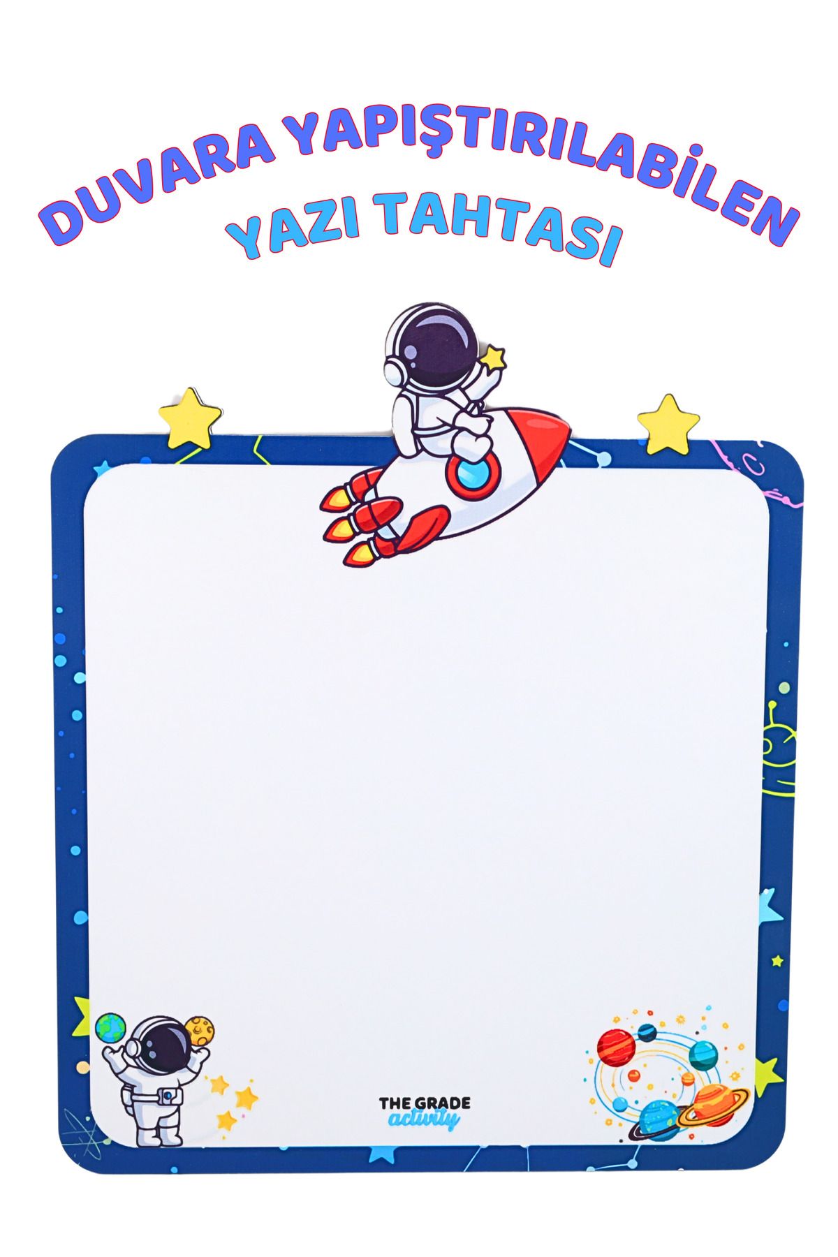 The Grade Astronot temalı yazı tahtası eğitici yazı tahtası çocuk aktivite tahtası yazı tahtası eğitici set