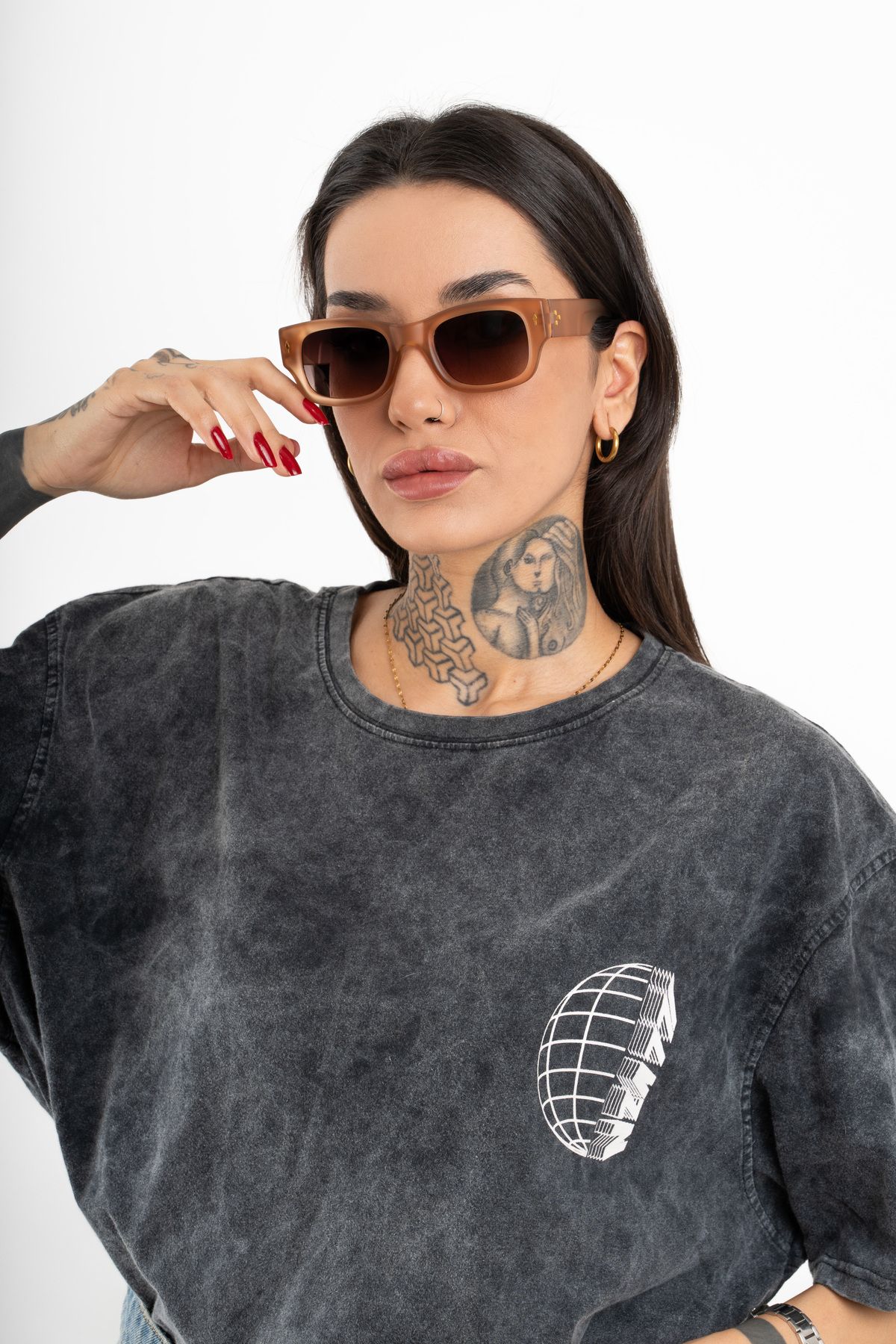 VAS.QUE Unisex Retro Tarz Kare Güneş Gözlüğü UV400