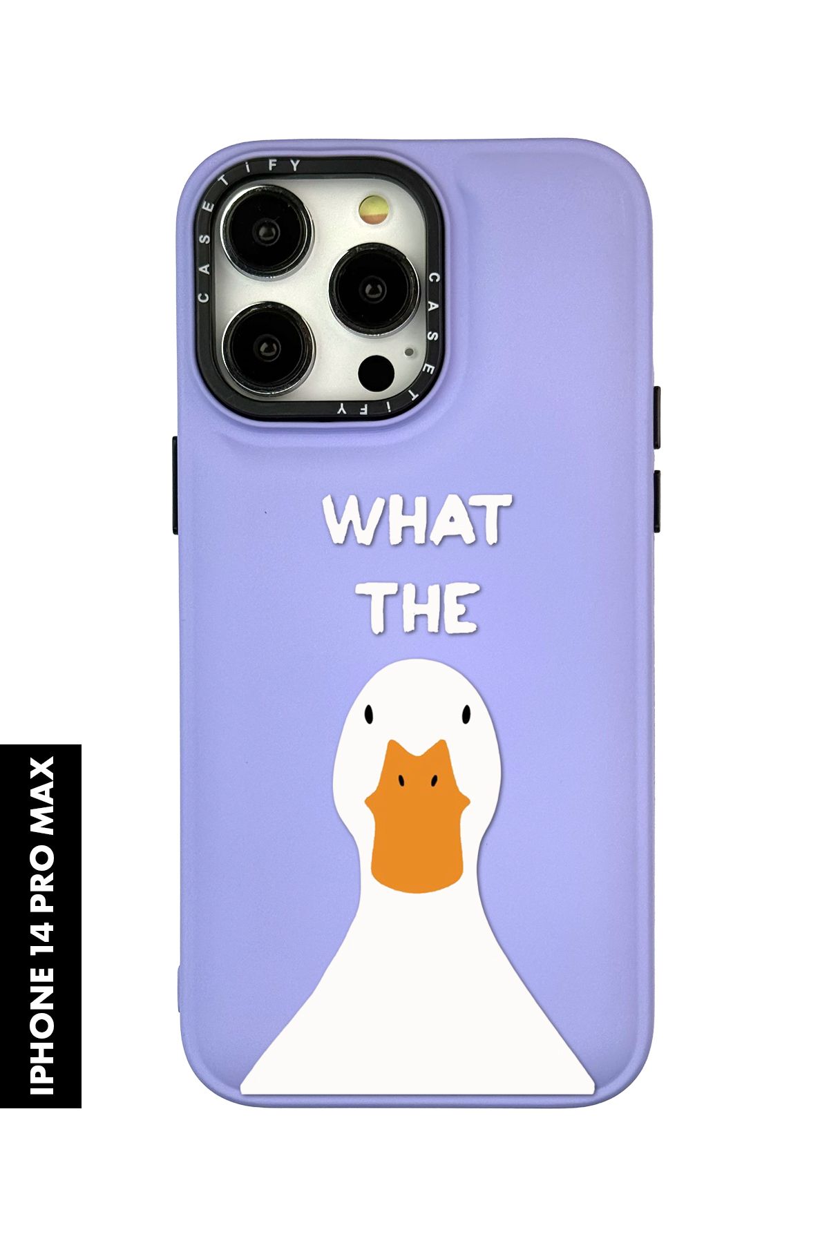 mooodcase iPhone 14 Pro Max Uyumlu What The Duck Desenli Silikonlu Pillow Kılıf