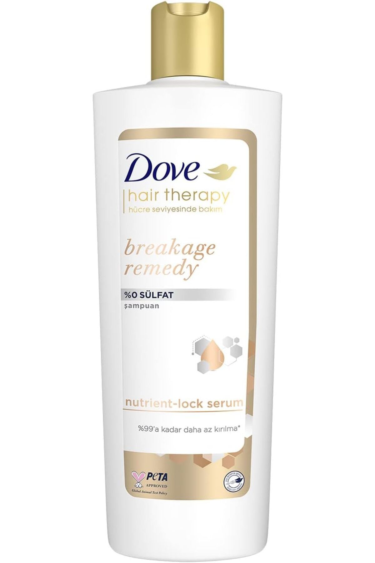 DOVELED Dove Hair Therapy Sülfatsız Saç Bakım Şampuanı Breakage Remedy Kırılma Karşıtı 350 ml