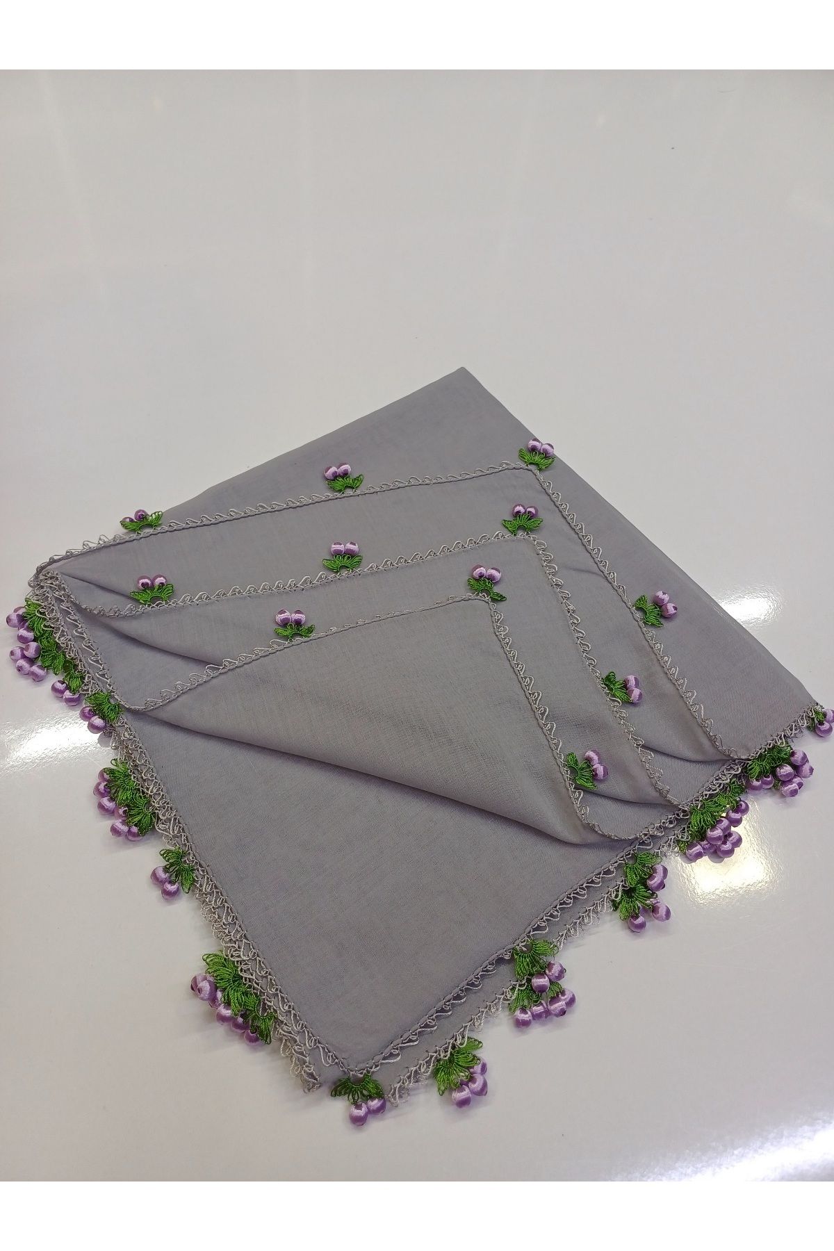 Butik El örgüsü çeyizlik iğne oyalı tülbent