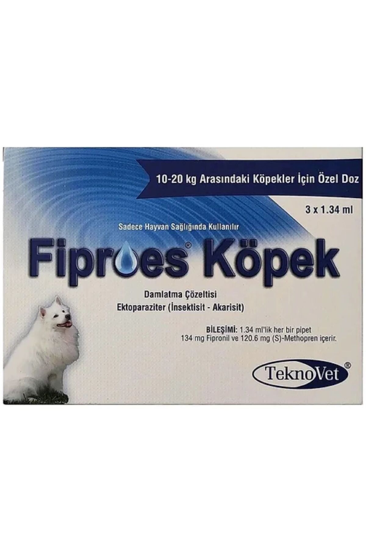 Orqinel Fiproes-s Köpek 10-20 Kg 3 pipet