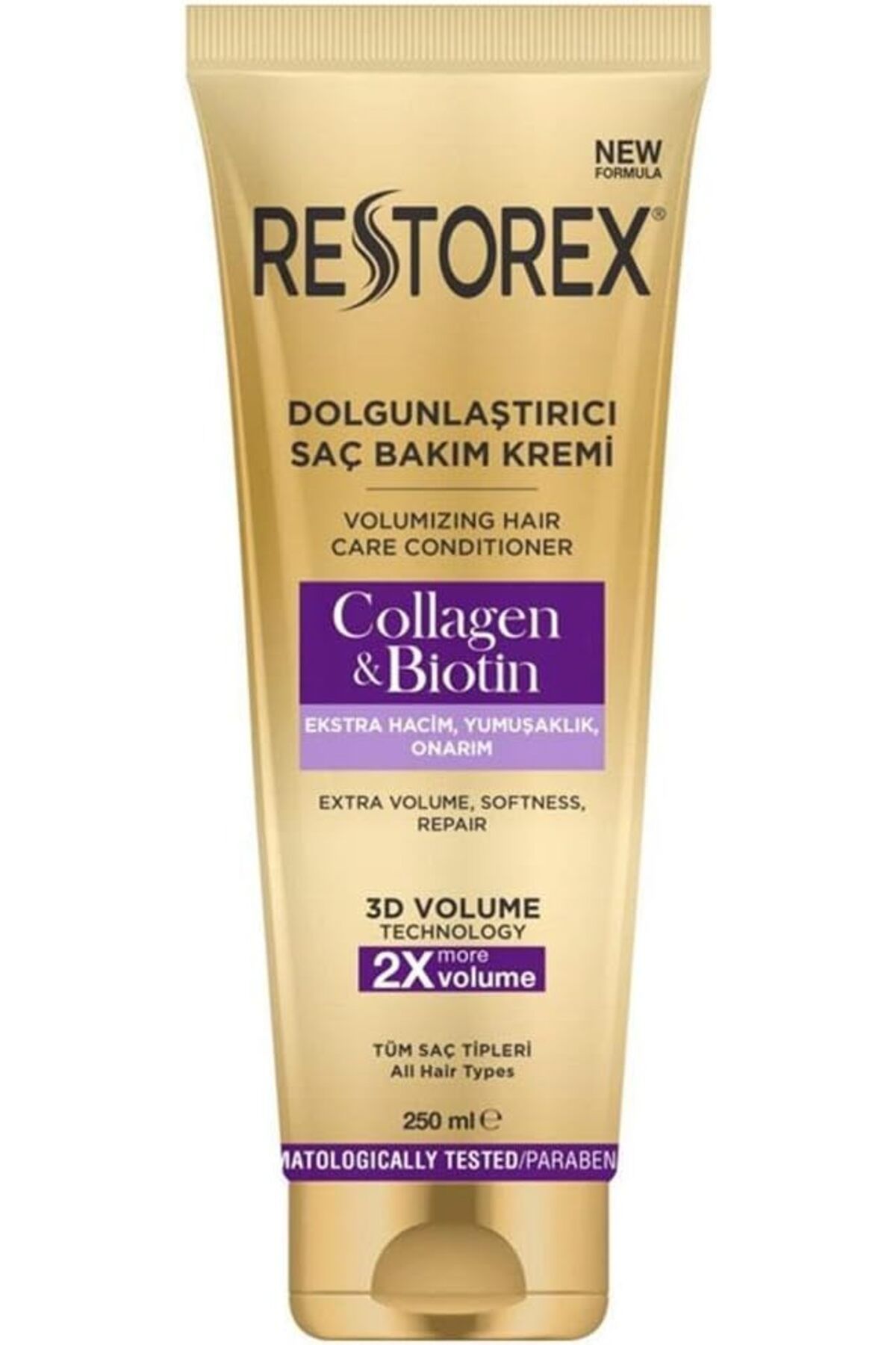 REX Restorex Dolgunlaştırıcı Saç Bakım Kremi Collagen & Biotin 250 Ml