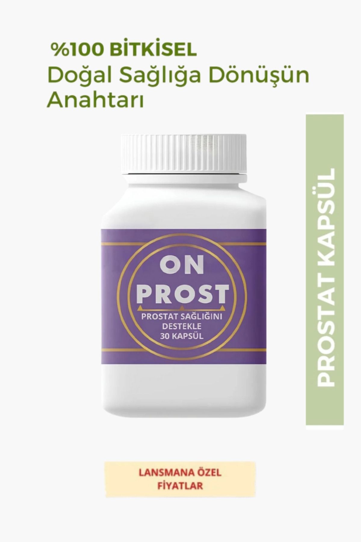 yusuftex Prost Prostat1 Kapsül %100 Bitkisel 30’lu Gıda Takviyesi