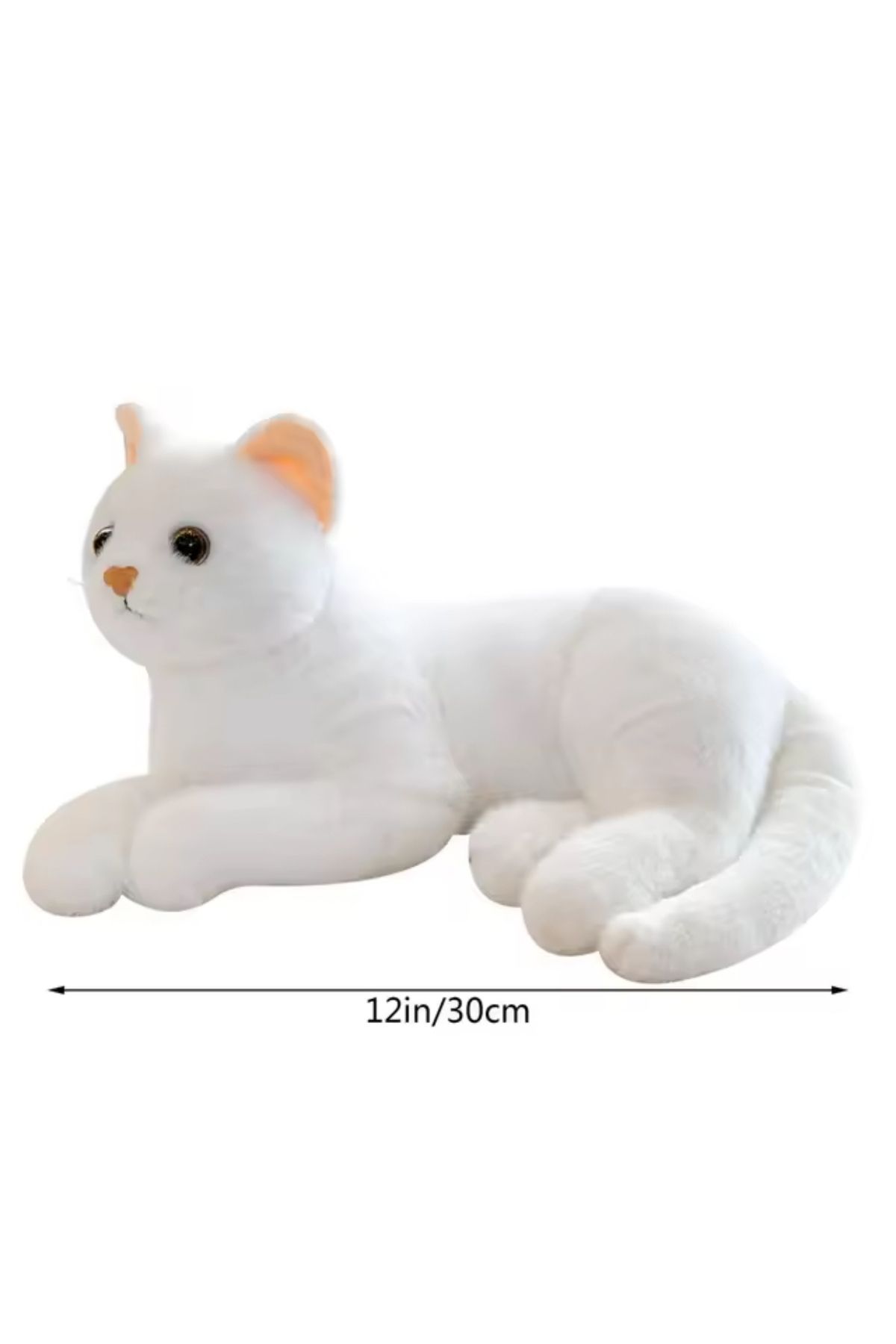 Charmer princesses peluş kedi oturan kedi peluş oyuncak uyku arkadaşı kedi gerçek kedi hissi ithal 30 cm kedi