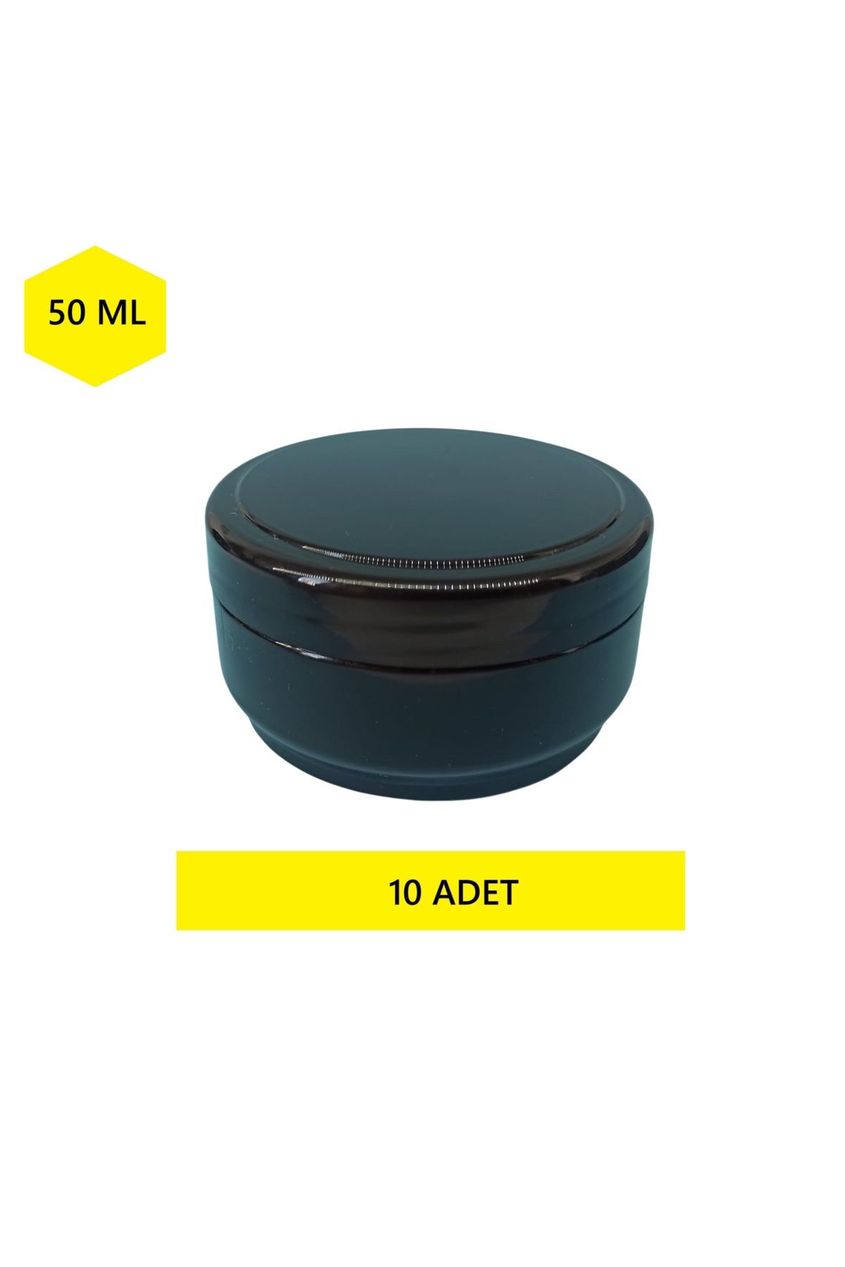 demethome 50 Ml Boş Pomat-krem-kozmetik Kutusu 50 cc Plastik Krem Kavanozu 1-5-10-25-50-100-250 Adet Şeçenekli
