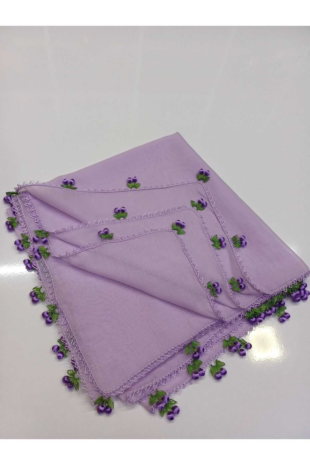 Butik El örgüsü çeyizlik iğne oyalı tülbent