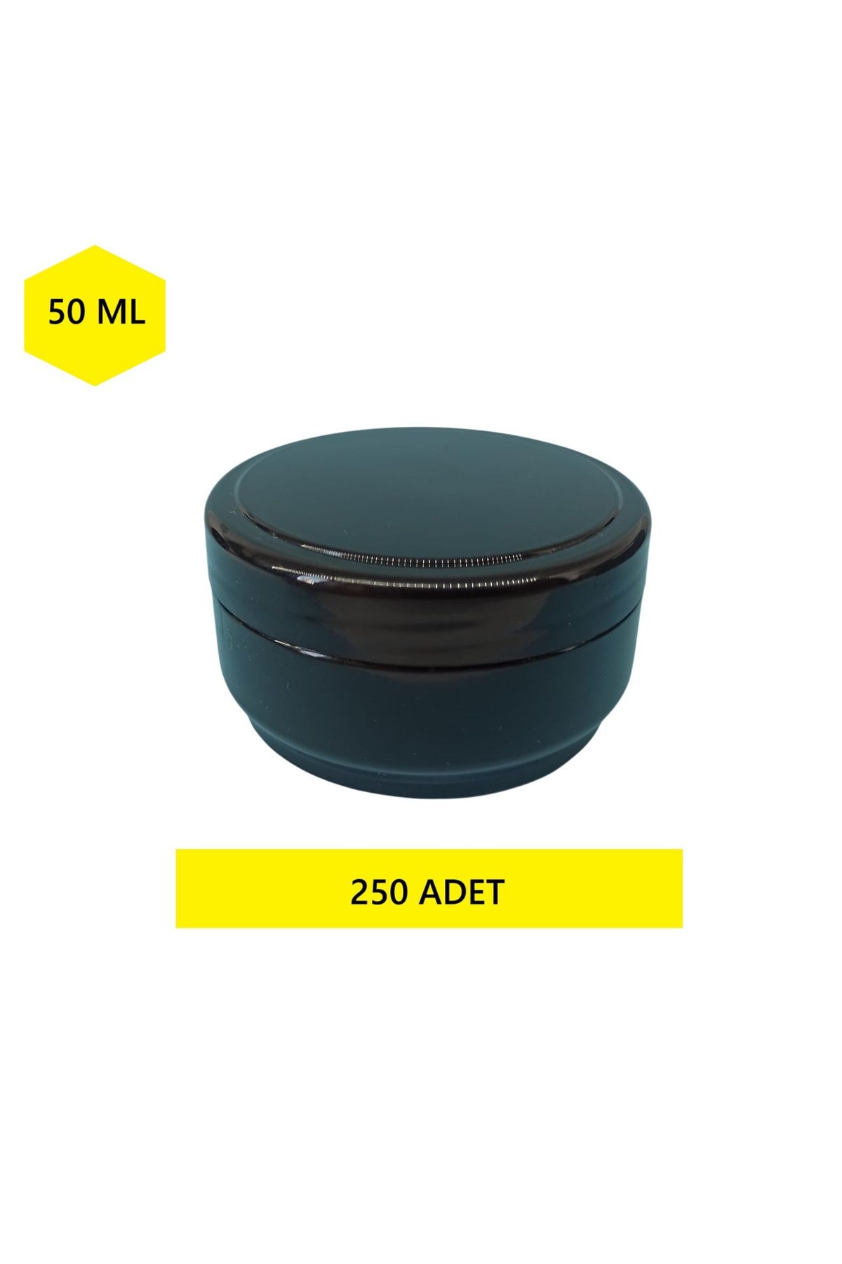 demethome 50 Ml Boş Pomat-krem-kozmetik Kutusu 50 cc Plastik Krem Kavanozu 1-5-10-25-50-100-250 Adet Şeçenekli