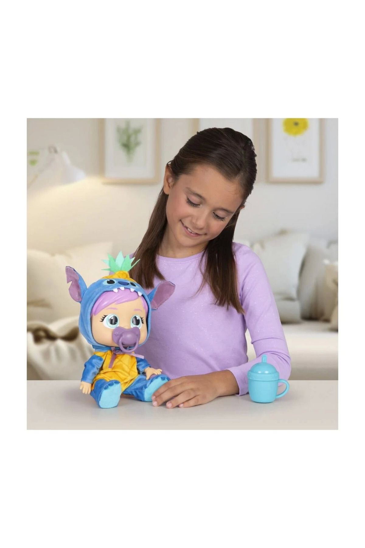 TOYFEST Cry Babies Love and Care Stitch Kostümlü Bebek