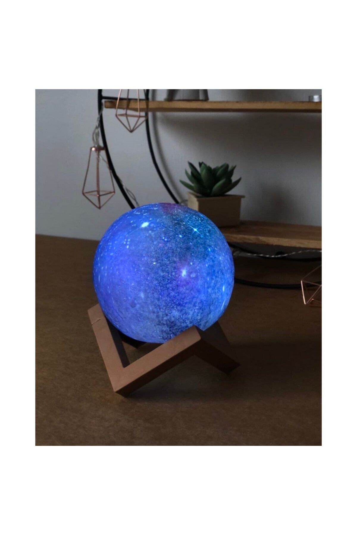 abnturk Renk Değiştiren 3D Küre Gece Lambası