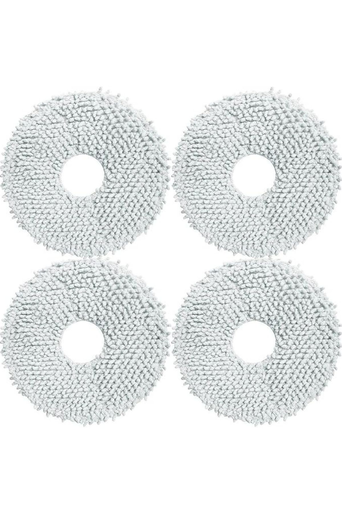 RotRever Roborock Q Revo MaxV /Q Revo Pro /Q Revo S Uyumlu 4 Adet Mikrofiber Mop Bez